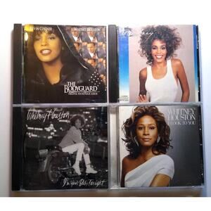 Whitney Houston Lot of 4 CDs The Bodyguard I Look To You I'm Your Baby Tonight